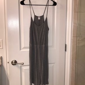 Gray spaghetti strap dress